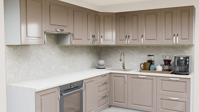 Кухня угловая Капучино 511 G Прямоугольник